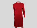 Rotes Strickkleid