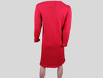 Rotes Strickkleid