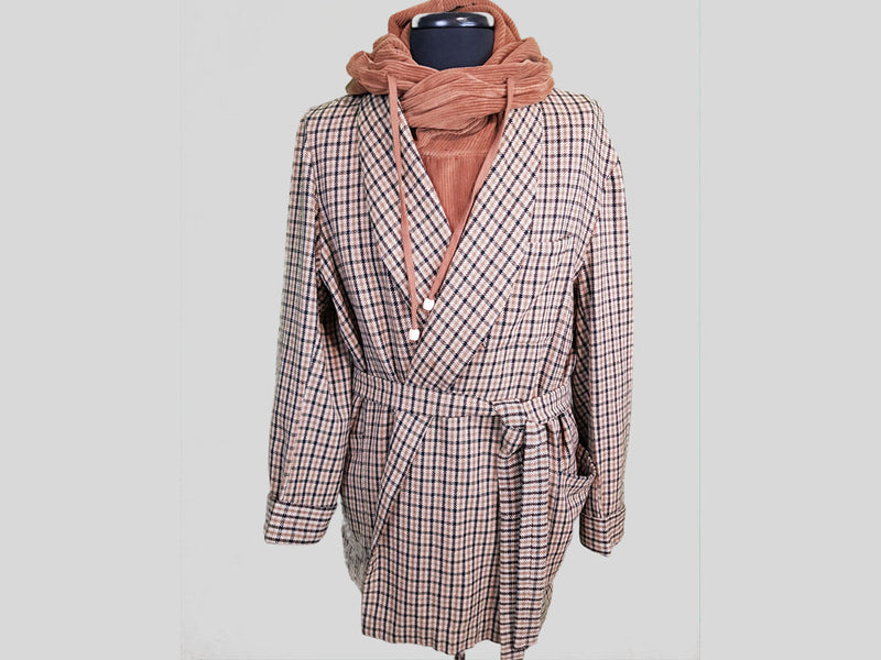 Checked Wool Jacket »Autumn on the Landwehrkanal«