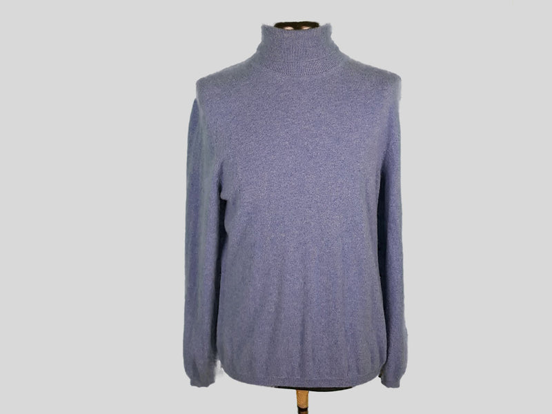 Forest Hill Cashmere Polo-Neck Jumper »Blue Break«