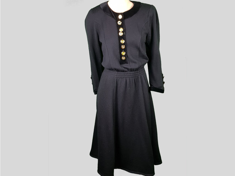 Virgin Wool Dress »Velvet & Silent Screen«