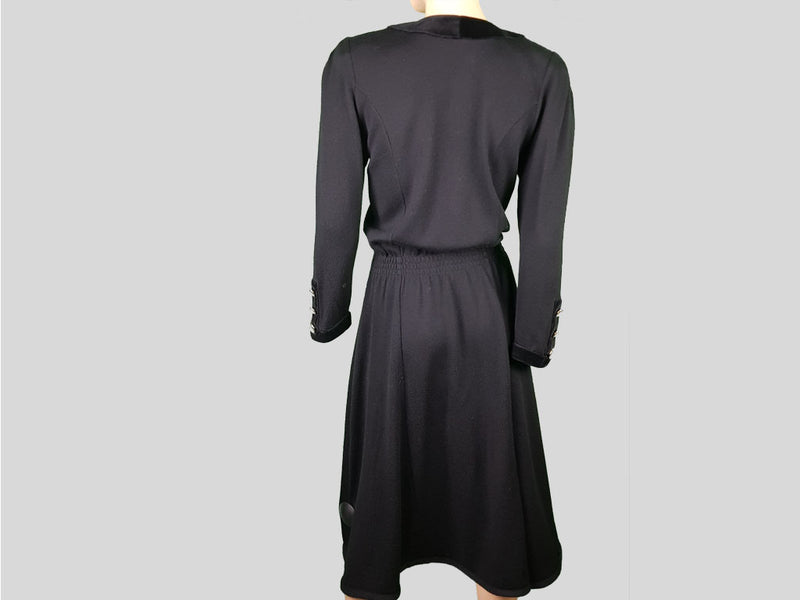 Virgin Wool Dress »Velvet & Silent Screen«