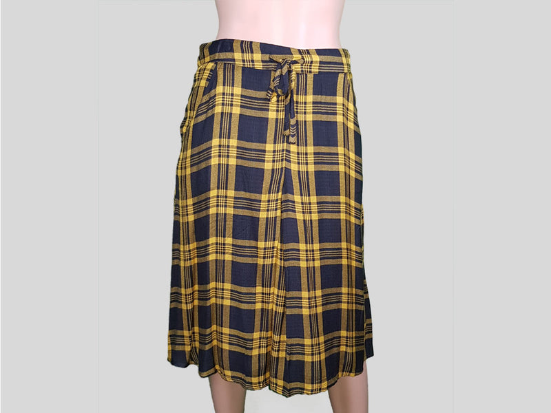 Pretty Vacant Checked Skirt »Yellow Kiez Check«