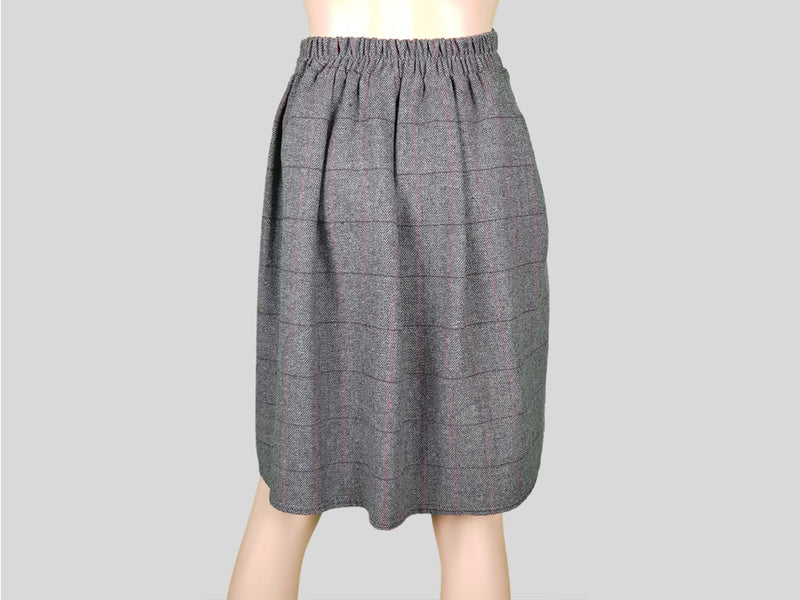 Pleated Skirt »Grey Cobbles«