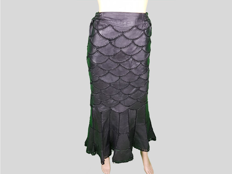 Long Leather Skirt »Scales in the Spotlight«