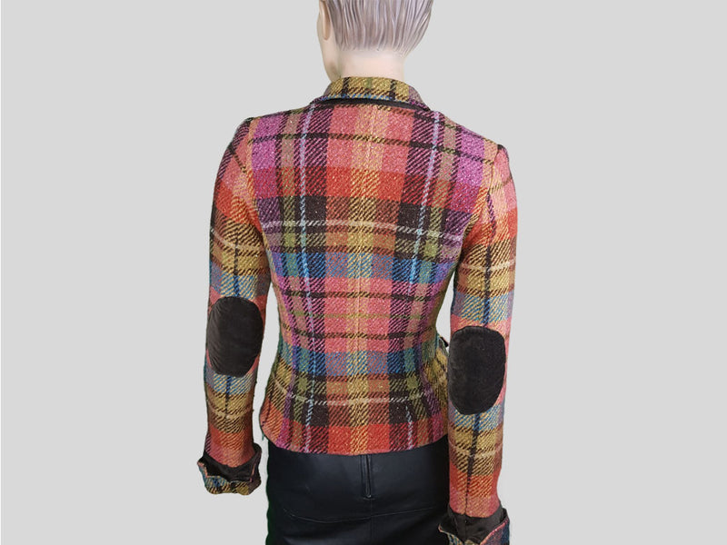 Checked Wool Jacket »Colourful Programme«